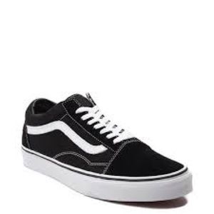 Vans black and white size 3 kids/5 women